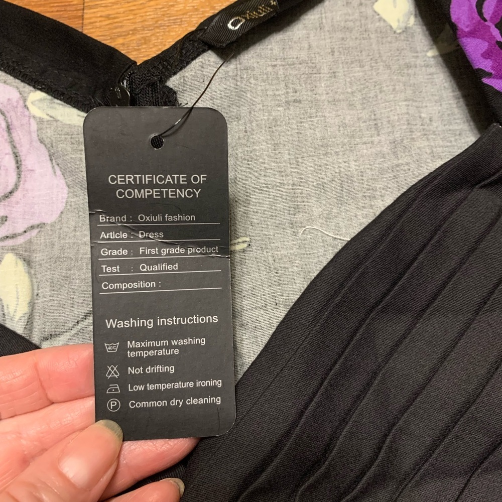 Women’s Oxiuli Black and Purple dress size xxl new with tags - Picture 12 of 15